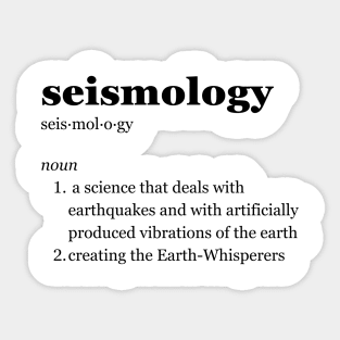 Seismology Sticker